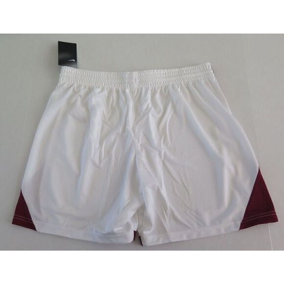 Nike AV2251 115 Women's Plus Sz 3XL White/Dark Maroon Basketball Practice Shorts - Picture 2 of 4